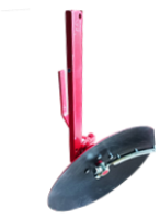 KULT Häufelscheiben + Abstreifer 75, halb rechts, Ø 500 mm - Aldinger Technik